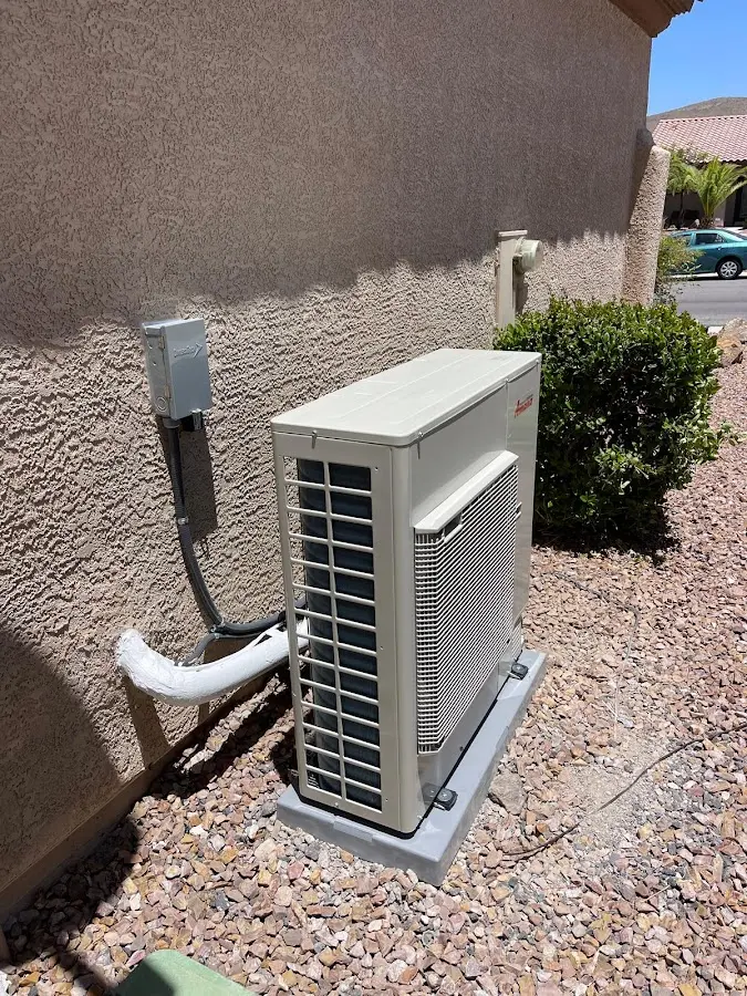 Residential air conditioning condenser unit in Bigfork