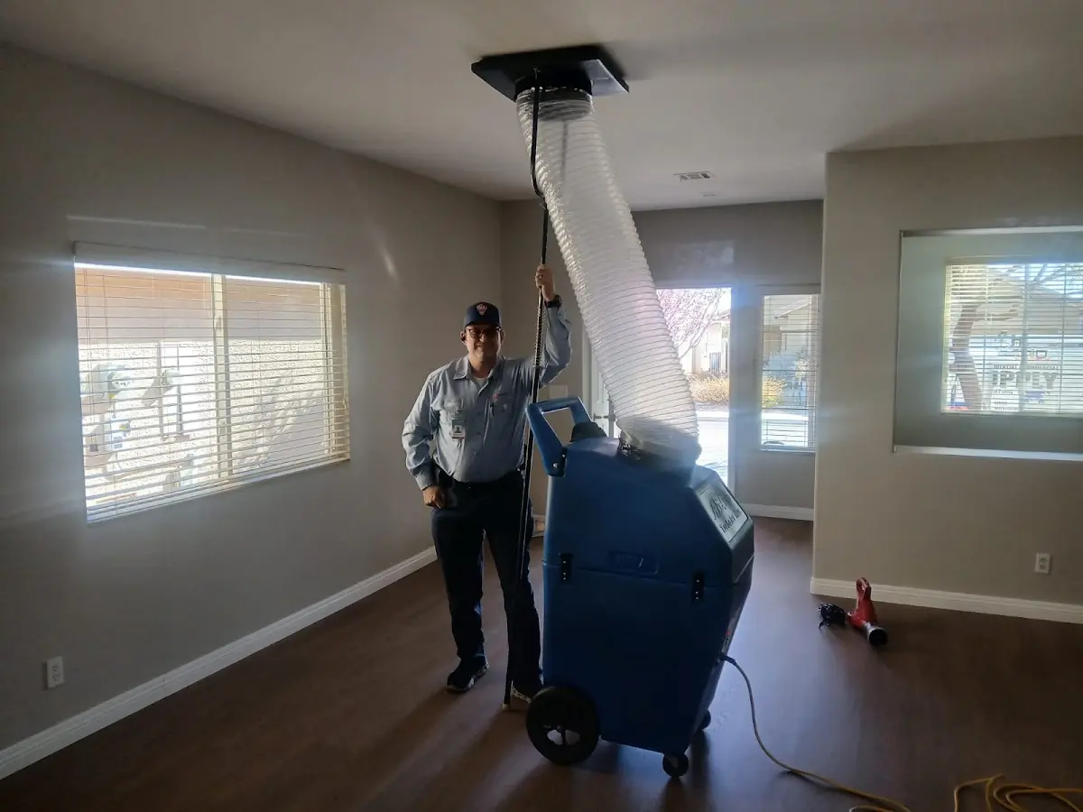 Professional Dryer Vent Cleaning work inside a Bigfork home